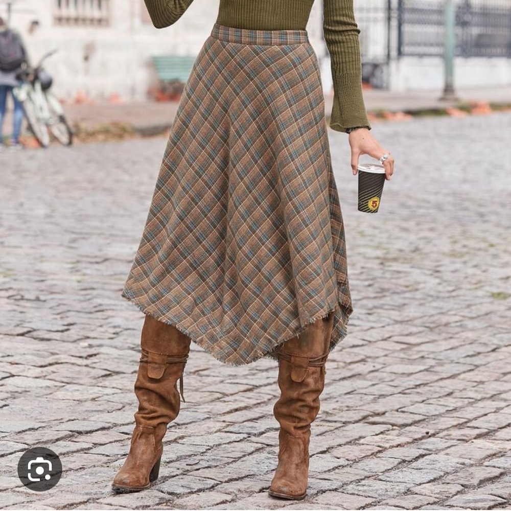 Sundance Plaid Skirt, size Small